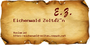 Eichenwald Zoltán névjegykártya